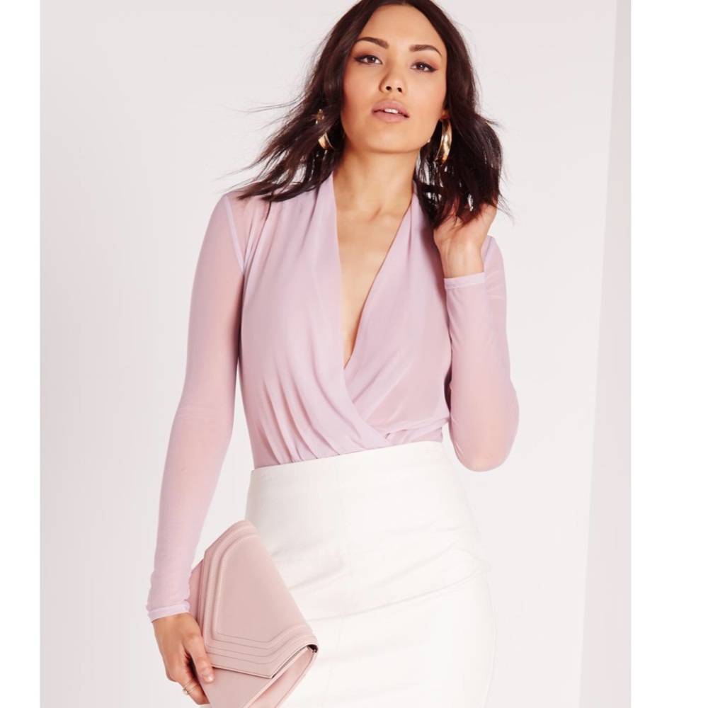Lilac Mesh Bodysuit